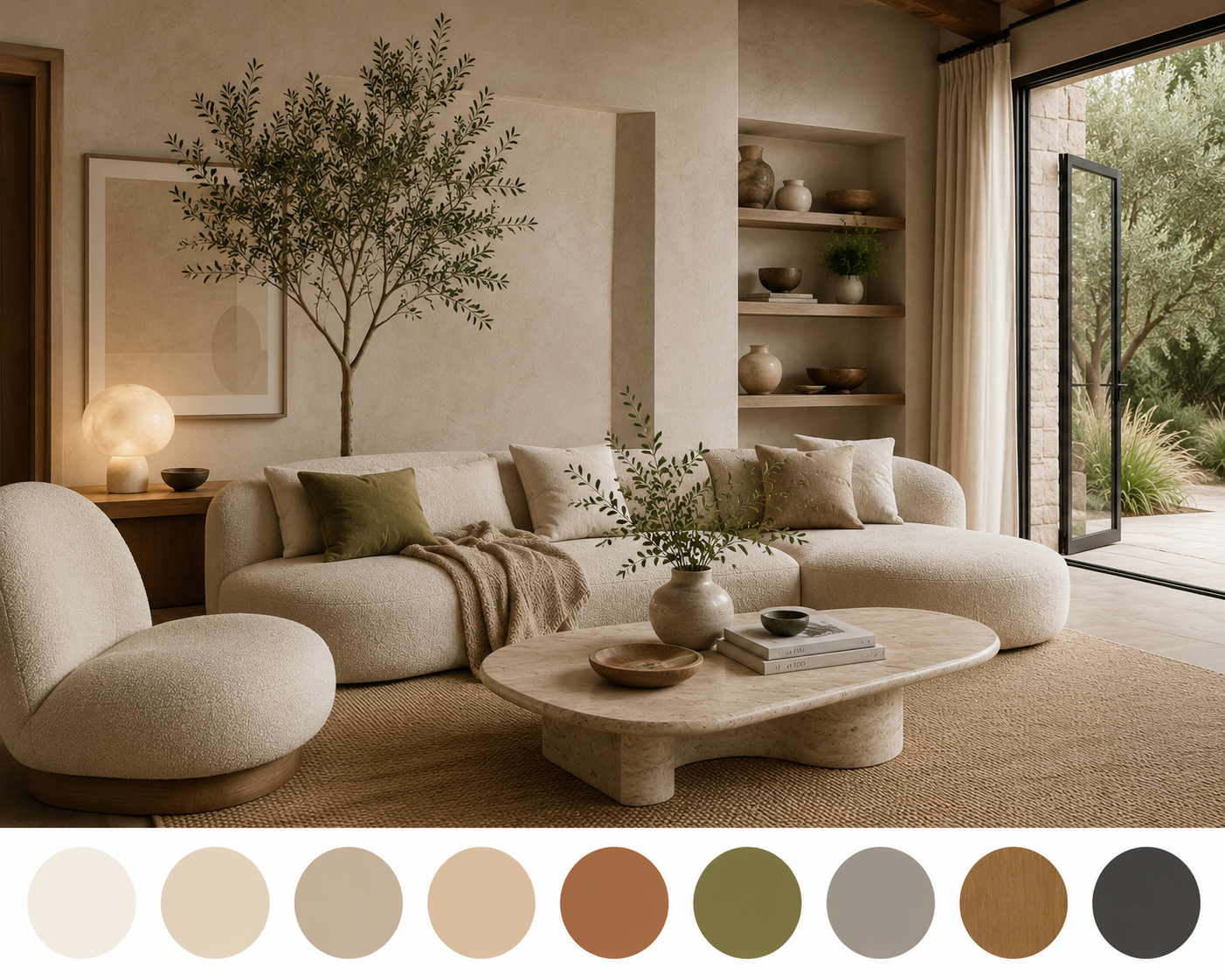 Organic Modern Interior Design colors