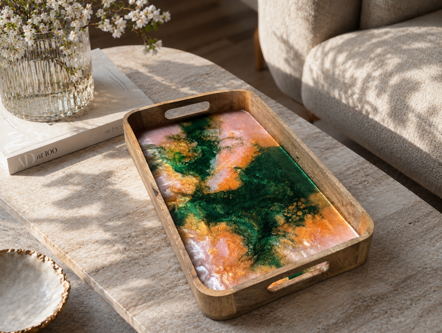 Biomorphic tray no. 08