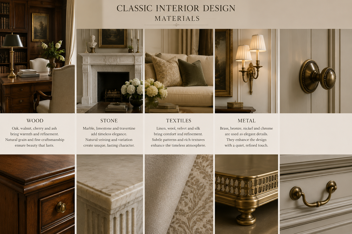 Classic Interior Design materials