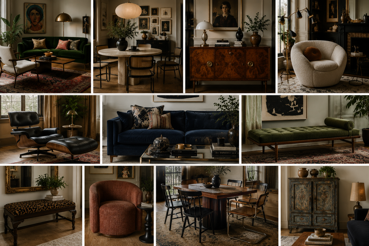 Eclectic Interior Design furniture