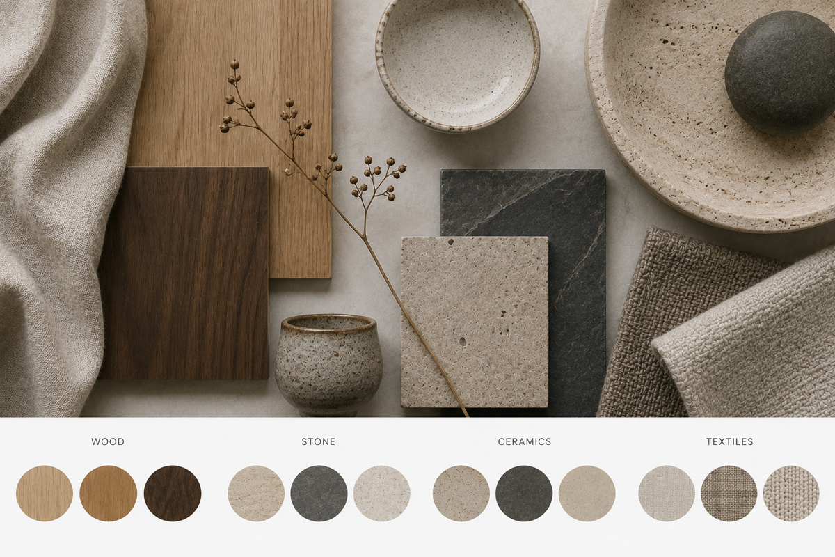 Japandi Interior Design Materials