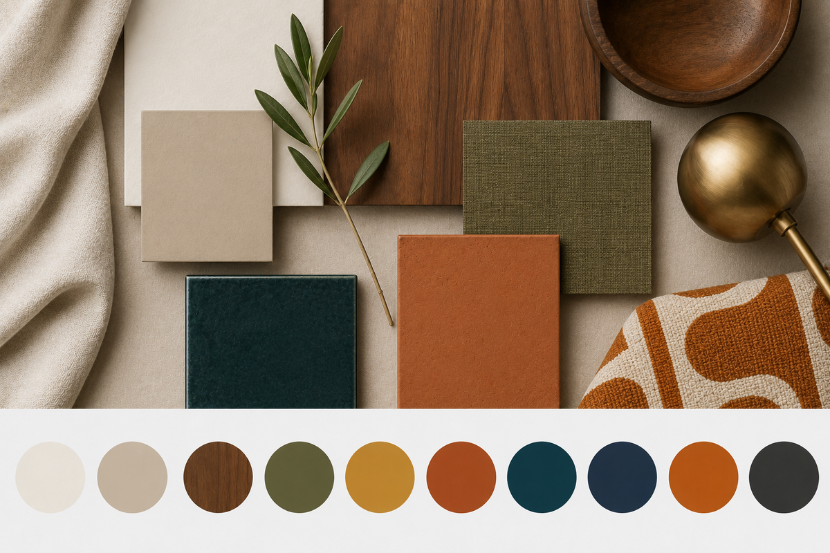 Mid-Century Modern Interior Design Colors