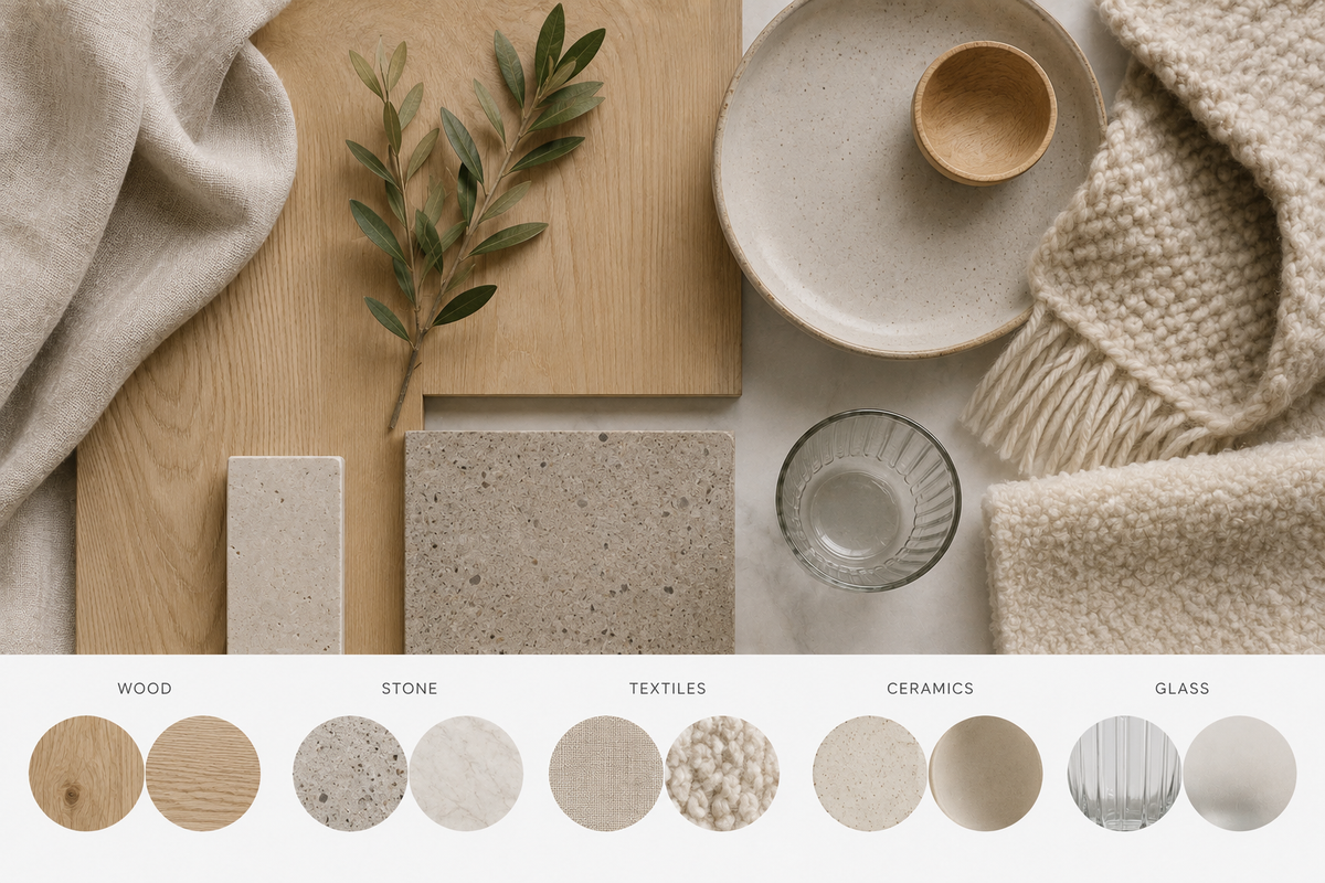 Scandinavian Interior Design materials